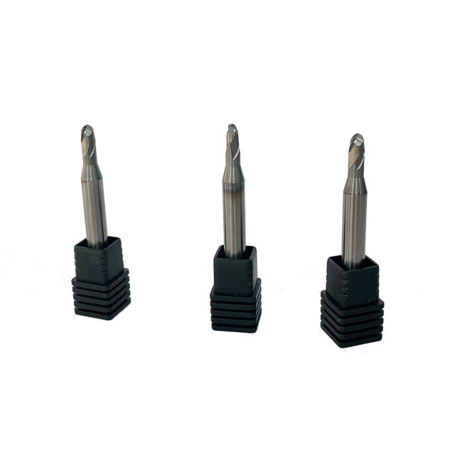 Ball Nose 2-Flute Carbide End Milling Bits for HRC30-HRC65 Workpiece